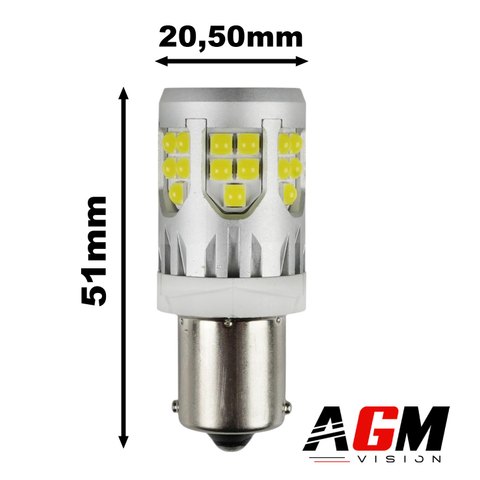 Ampoule LED P21W-BA15S - UltraBoost Recul Blanc