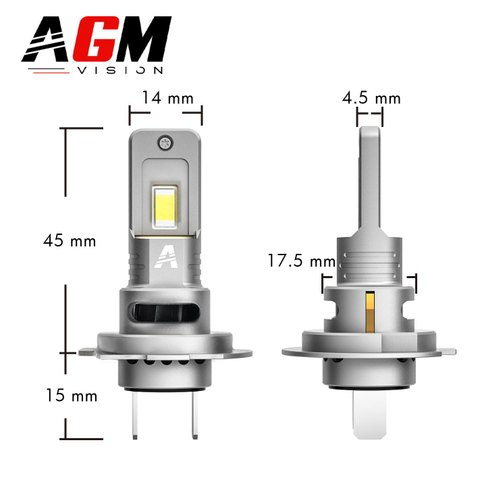 Kit ampoules LED H7 GTR PRO 1:1 ventilé