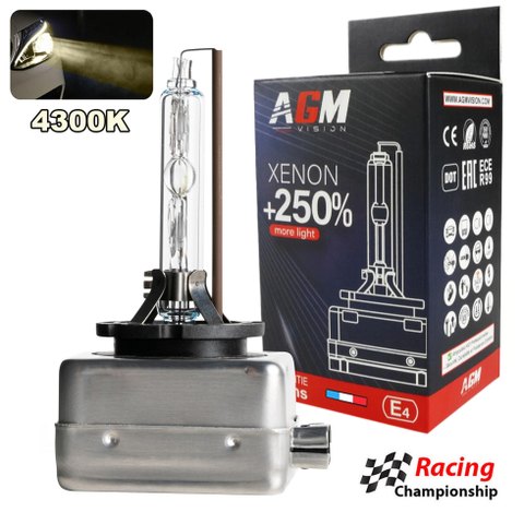 Ampoule Xénon D1S 4300K - Optimium +250%