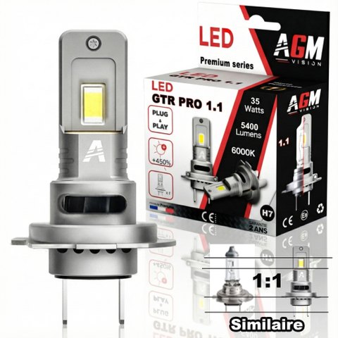 Ampoule LED H7 GTR PRO 1.1, 35W - Ventilée