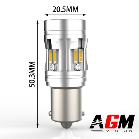 Ampoule LED P21W-BA15S VORTEK MAX (Orange)