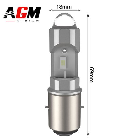 Ampoule LED S2 BA20D Dual Tech spécifique AC-DC - Blanc 6000K