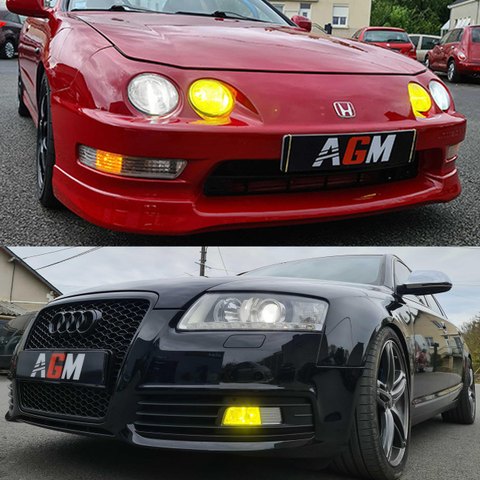 Kit ampoules LED H1 Titanium XS - V2 - jaune 3000 K