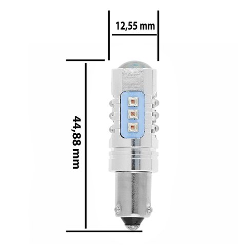 Ampoule LED H21W-BAY9S ULTRA (Rouge)
