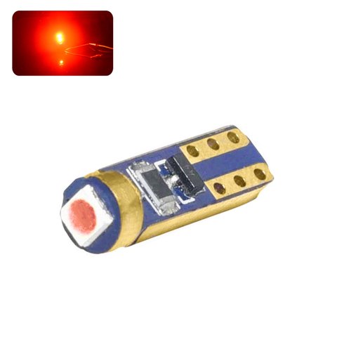 Λάμπα LED T5-W1,2W ROYAL (Κόκκινο)