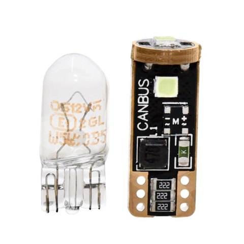 LED-pære T10-W5W ROYAL (Farger)