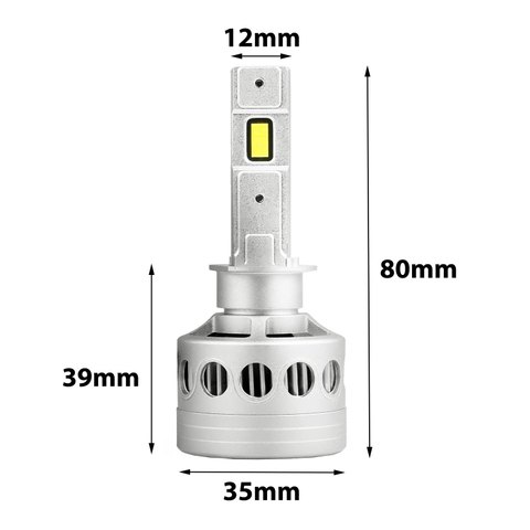 Kit ampoules LED H1 Thallium 24V, compétition, ultra puissante, 170 WATTS, 32 000 LUMENS