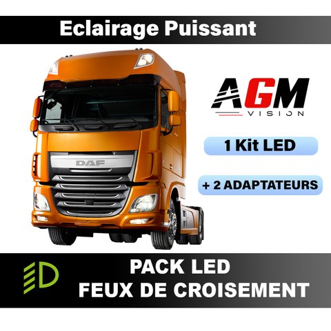 PACK LED Feux de croisement DAF XF 2012 à 2024
