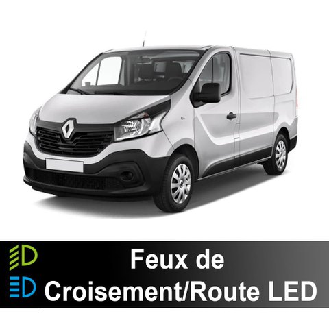 Pack feux de croisement/route LED Renault Trafic 3 2014 à 2021