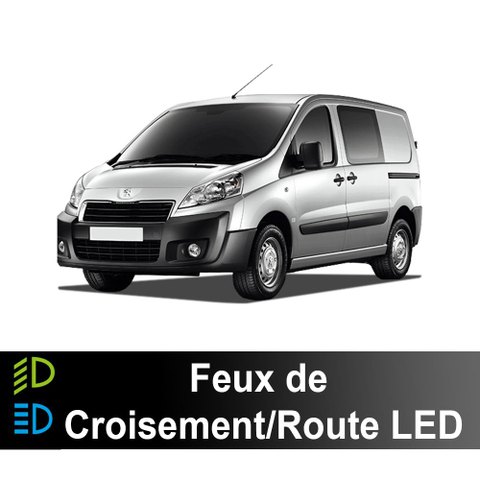 Pakke LED nær-/fjernlys Peugeot Partner 2 2007 à 2016
