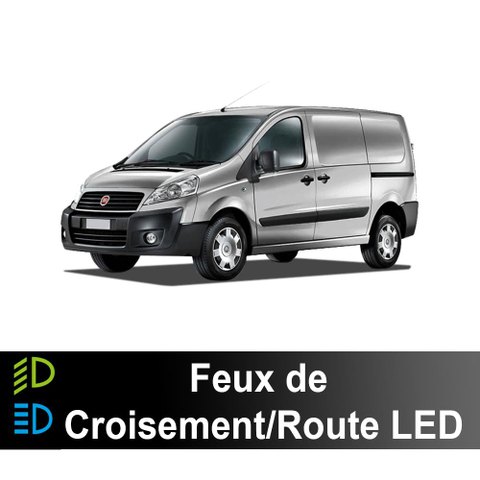 Pakke LED nær-/fjernlys Fiat Scudo 2 2007 til 2016