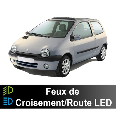 Pack LED Feux de croisement & route Renault Twingo 1 (1992 à 2007)