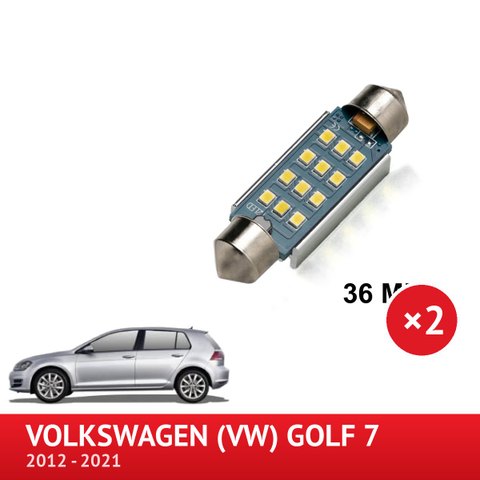 PACK LED Miroirs de courtoisie droite et gauche Volkswagen Golf 7