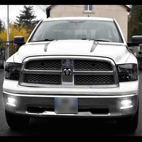 PACK LED Forreste Tågelygter Dodge RAM MK4