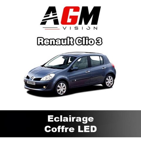 PACK LED Éclairage Coffre Renault Clio 3 de 2005 à 2014