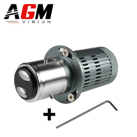 Ampoule LED BA21D OPTO ventilée avec loupe