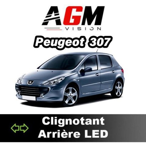 PACK LED Clignotant arrière Peugeot 307 de 2000 à 2009
