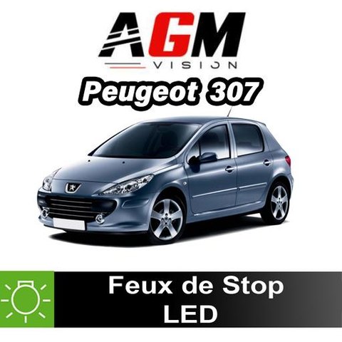 PACK LED Brzdová světla Peugeot 307 od 2000 do 2009