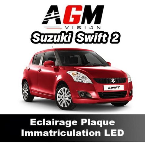PACK LED Éclairage Plaque d'Immatriculation Suzuki Swift 2 de 2004 à 2010