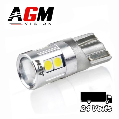 LED-pære W5W OPTIC PLUS - HVIT - Lastebil 24 Volt