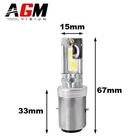 LED-pære BA20D LP1 V2 - Gul 3000K