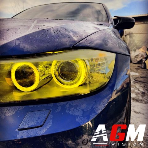 Kit Angel Eyes BMW H8 GTS Jaune E90/E92/X5 E70 - Ventilé