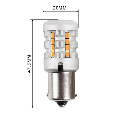 Ampoule LED PY21W-BAU15S ULTRA CLIGNO 24V