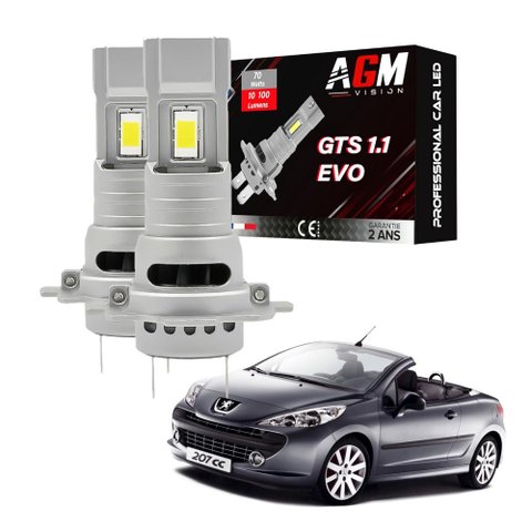 Zestaw świateł mijania LED PEUGEOT 207 CC