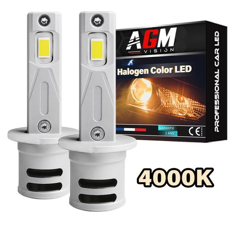 Sett med LED-pærer H1 VINTAGE GTS EVO R60W - Halogenfarge 4000K - Ventilert