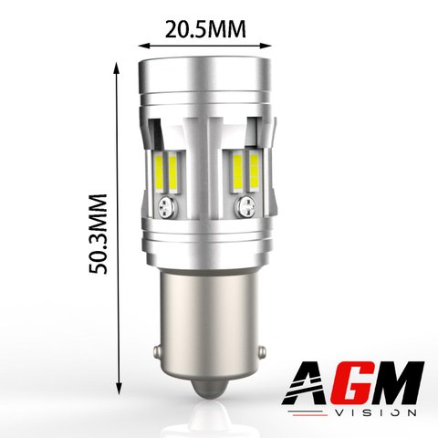 Ampoule LED P21W-BA15S VORTEK MAX (Blanc) - Feux de recul