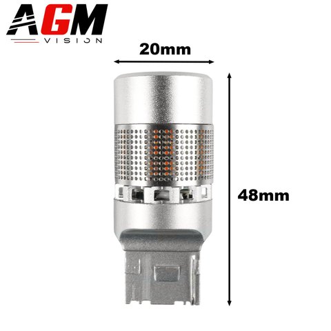 LED-pære WY21W 7440 Chrome Effect (oransje)