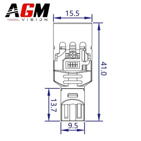 Ampoule LED T15-W16W VORTEK - Blanc