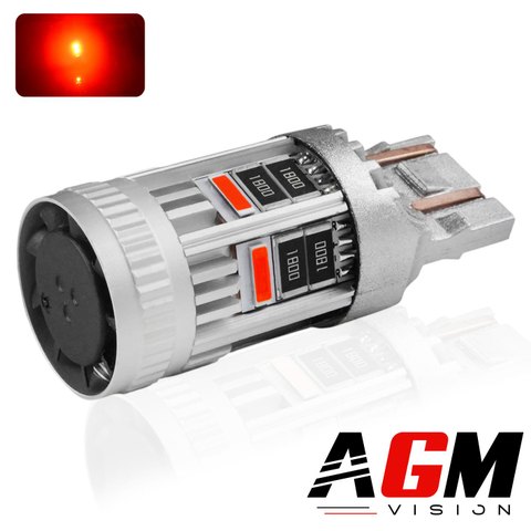 Ampoule LED T20-W21/5W - Luxoa Super Canbus - Rouge