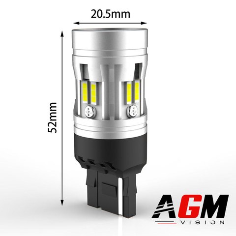 Ampoule LED T20 W21W VORTEK MAX (blanc) - Feux de recul