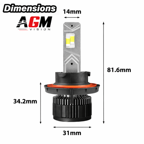 Kit ampoules LED H13 Titanium XS - V2