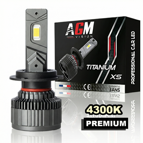 LED-pære H7 Titanium XS - V2 - varm hvid 4300 K