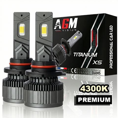 Κιτ λαμπτήρων LED HB3 - 9005 Titanium XS - V2 - θερμό λευκό 4300 K