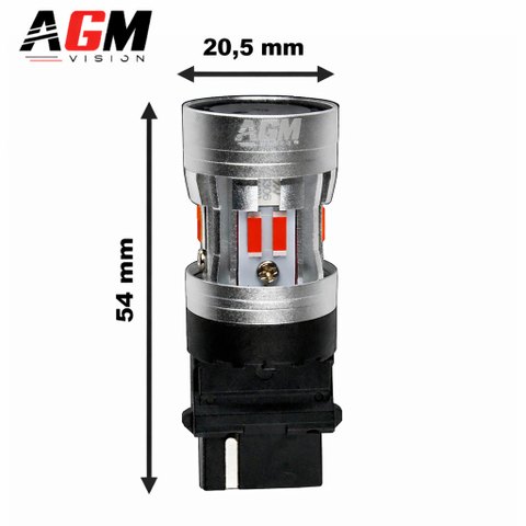 Ampoule LED 3156 P27W VORTEK MAX (rouge)