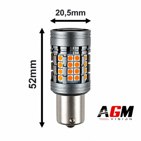 LED-pære PY21W-BAU15S ULTRA BLINKLYS 24 Volt