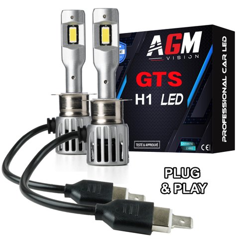 Ampoules LED H1 GTS EVO R70W - Réglables & Ventilées
