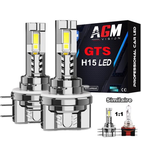 Kit ampoules LED H15 GTS 1.1 SLIM ventilé