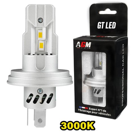 Ampoule LED R2 P45t GT - jaune 3000 K - moto ancienne
