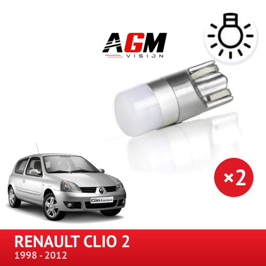 2x Veilleuses LED avant Renault Clio 2