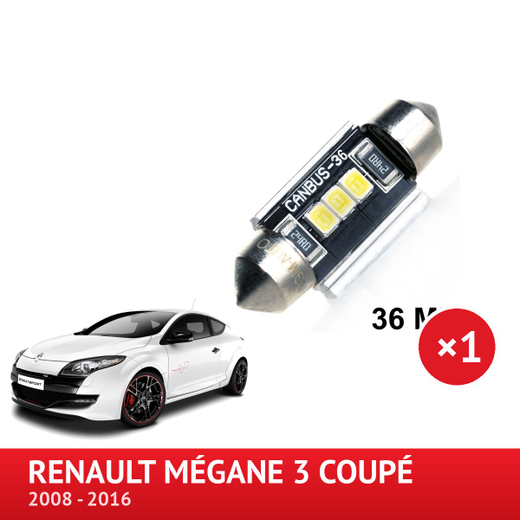 LED-PAKKE hanskerom Renault Megane 3 fra 2008 til 2016