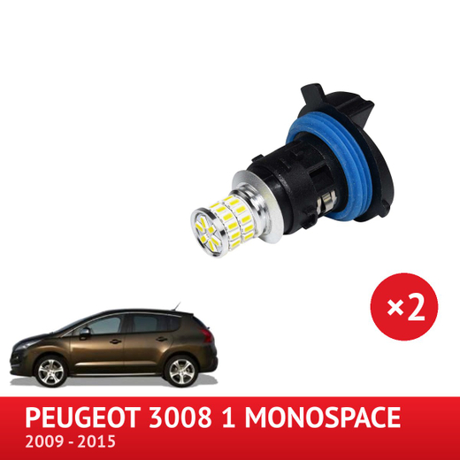 PACK LED Varselljus Peugeot 3008 från 2009 till 2016 (med halogenstrålkastare)
