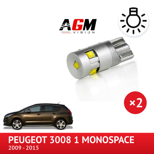 LED Pack Front Position Light Peugeot 3008 from 2009 to 2016