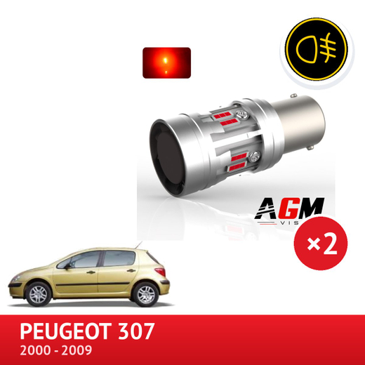 REAR Fog LED Pack Peugeot 307 from 2000 to 2009