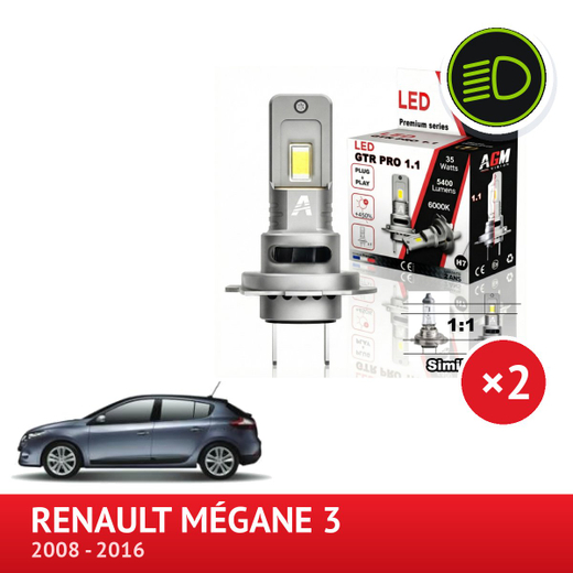 LED sada potkávacích světel Renault Megane 3