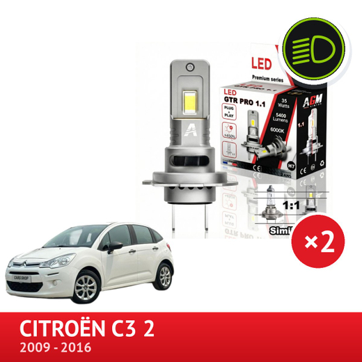 LED-lähivalosarja Citroën C3 II LED-lähivalosarja Citroën C3 II