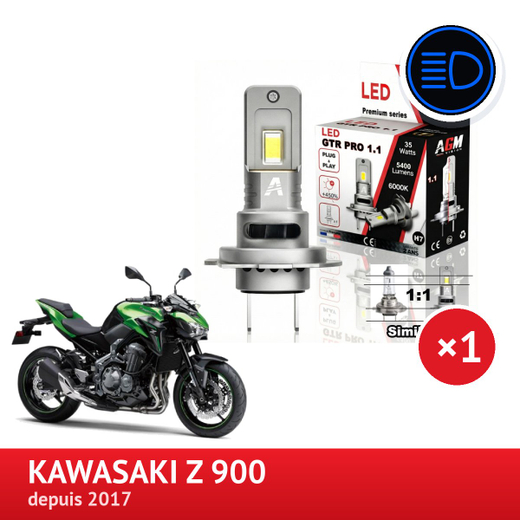 LED-ajovalopolttimo Kawasaki Z900:lle LED-ajovalopolttimo Kawasaki Z900:lle